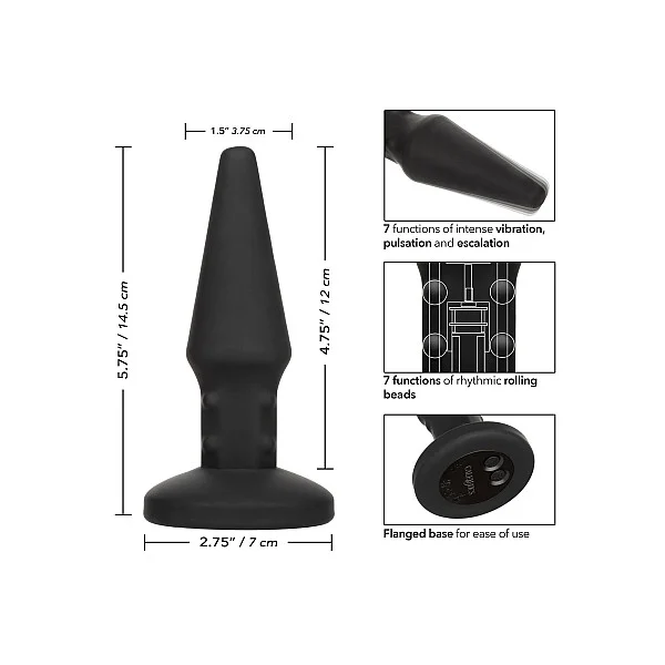 Bionic Beaded Rimming Probe - Zwart van het merk Bionic - Buttplugs - online bestellen bij Masculum.nl. De discrete online seks-toys en erotisch heren ondergoed winkel voor gay & hetero mannen.