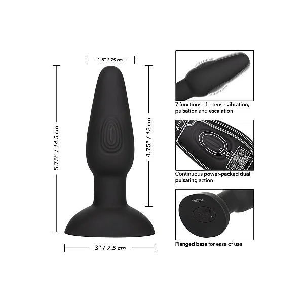 Bionic Dual Pulsating Probe - Zwart van het merk Bionic - Buttplugs - online bestellen bij Masculum.nl. De discrete online seks-toys en erotisch heren ondergoed winkel voor gay & hetero mannen.