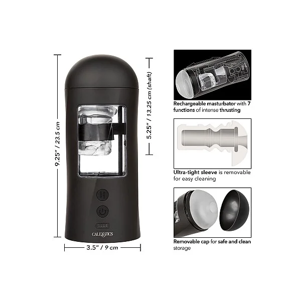 Bionic Stroking Masturbator - Zwart van het merk Bionic - Sleeve Masturbators - online kopen bij Masculum.nl. De discrete online seks-toys en erotisch heren ondergoed winkel voor gay & hetero mannen.