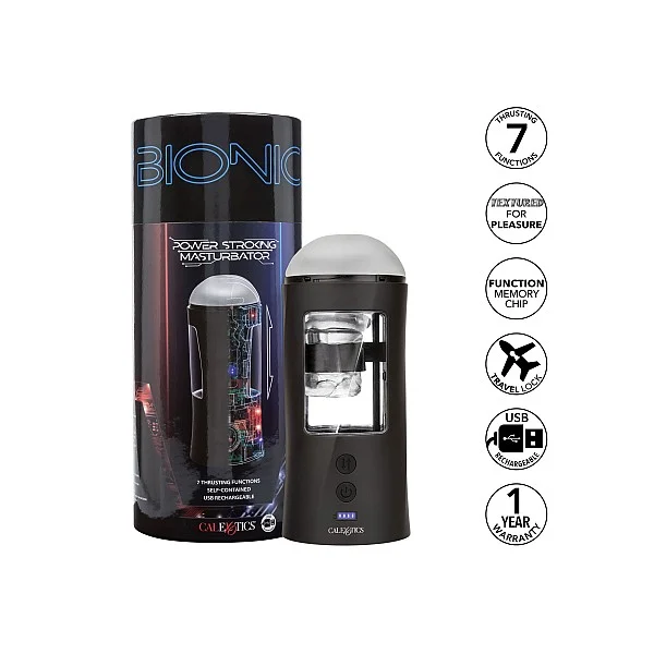 Bionic Stroking Masturbator - Zwart van het merk Bionic - Sleeve Masturbators - online kopen bij Masculum.nl. De discrete online seks-toys en erotisch heren ondergoed winkel voor gay & hetero mannen.