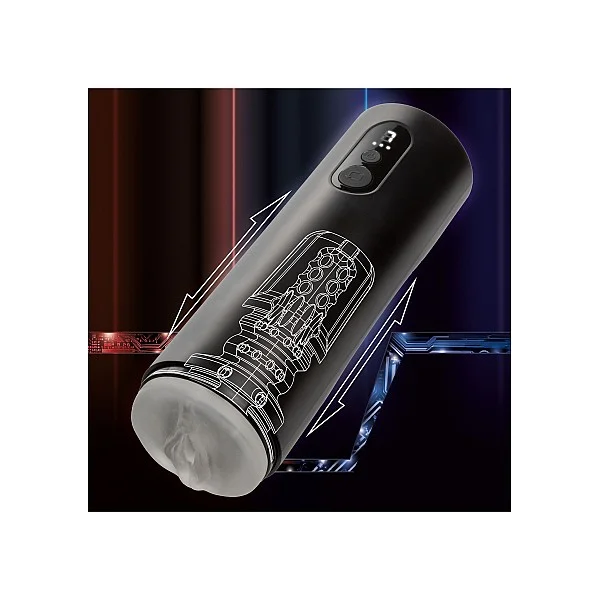 Bionic Thrusting Masturbator - Zwart van het merk Bionic - Sleeve Masturbators - online kopen bij Masculum.nl. De discrete online seks-toys en erotisch heren ondergoed winkel voor gay & hetero mannen.