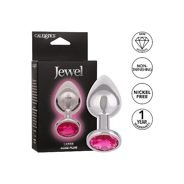 Jewel Large Rose Plug - Roze van het merk Jewel - Buttplugs - online kopen bij Masculum.nl. De discrete online seks-toys en erotisch heren ondergoed winkel voor gay & hetero mannen.