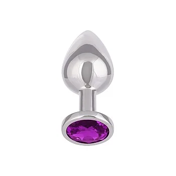 Jewel Large Amethyst Plug - Paars