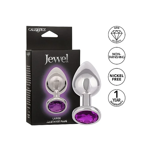 Jewel Large Amethyst Plug - Paars van het merk Jewel - Klassieke Buttplugs - online kopen bij Masculum.nl. De discrete online seks-toys en erotisch heren ondergoed winkel voor gay & hetero mannen.