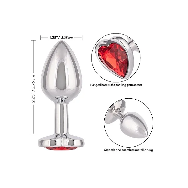 Jewel Small Ruby Heart Plug - Rood van het merk Jewel - Buttplugs - online kopen bij Masculum.nl. De discrete online seks-toys en erotisch heren ondergoed winkel voor gay & hetero mannen.