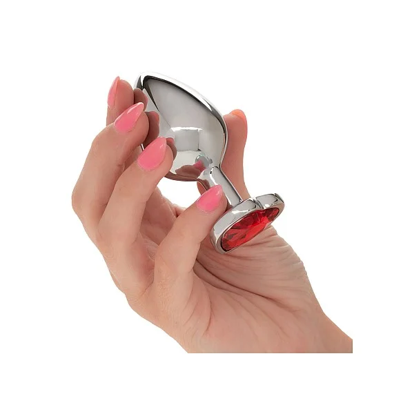 Jewel Large Ruby Heart Plug - Rood van het merk Jewel - Buttplug met Siersteen - online kopen bij Masculum.nl. De discrete online seks-toys en erotisch heren ondergoed winkel voor gay & hetero mannen.