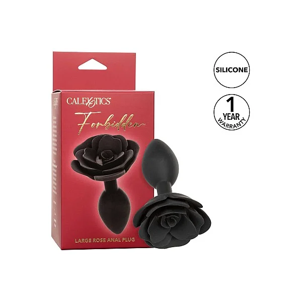Large Rose Anal Plug - Zwart van het merk Forbidden - Buttplugs - online kopen bij Masculum.nl. De discrete online seks-toys en erotisch heren ondergoed winkel voor gay & hetero mannen.
