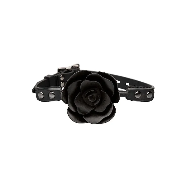 Removable Rose Gag - Zwart van het merk Forbidden - Ball Gags - online bestellen bij Masculum.nl. De discrete online seks-toys en erotisch heren ondergoed winkel voor gay & hetero mannen.