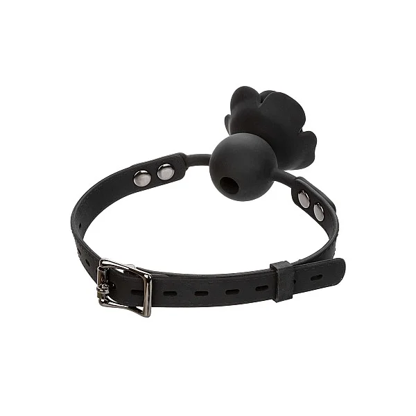 Removable Rose Gag - Zwart van het merk Forbidden - Ball Gags - online bestellen bij Masculum.nl. De discrete online seks-toys en erotisch heren ondergoed winkel voor gay & hetero mannen.