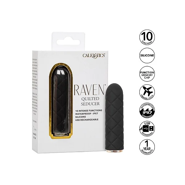 Raven Quilted Seducer - Zwart van het merk Raven - Vibrerende Eitjes - online kopen bij Masculum.nl. De discrete online seks-toys en erotisch heren ondergoed winkel voor gay & hetero mannen.