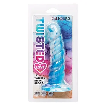 Twisted Love Twisted Ribbed Probe - Blauw