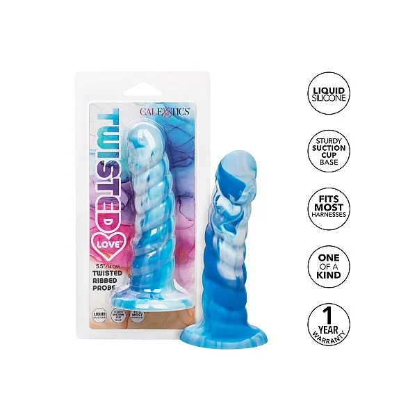 Twisted Love Twisted Ribbed Probe - Blauw van het merk Twisted Love -  - online kopen bij Masculum.nl. De discrete online seks-toys en erotisch heren ondergoed winkel voor gay & hetero mannen.