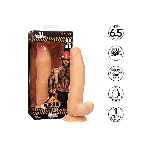 Working Stiff The Fireman - Lichte huidskleur van het merk Working Stiff - Dildo's - online kopen bij Masculum.nl. De discrete online seks-toys en erotisch heren ondergoed winkel voor gay & hetero mannen.