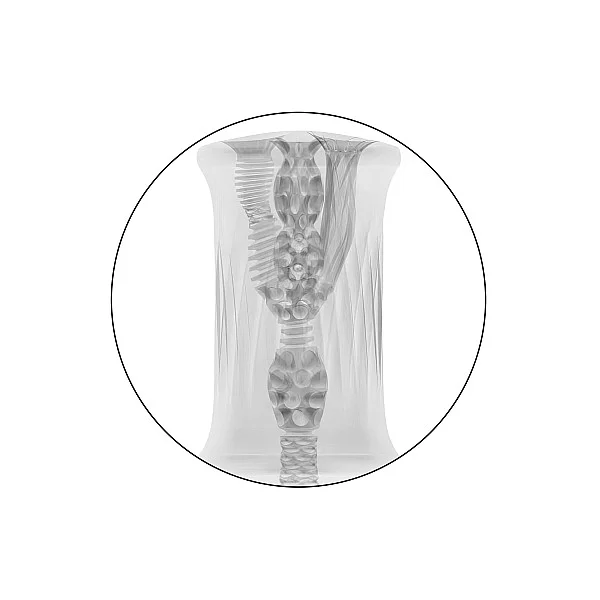 Cyclone Triple Chamber Stroker - Transparant van het merk Cyclone - Sleeve Masturbators - online bestellen bij Masculum.nl. De discrete online seks-toys en erotisch heren ondergoed winkel voor gay & hetero mannen.