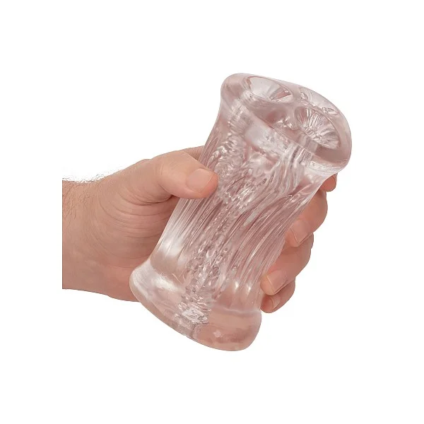 Cyclone Triple Chamber Stroker - Transparant van het merk Cyclone - Sleeve Masturbators - online bestellen bij Masculum.nl. De discrete online seks-toys en erotisch heren ondergoed winkel voor gay & hetero mannen.