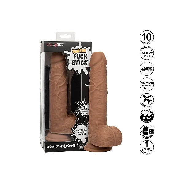 Squirting Fuck Stick - Bruine huidskleur van het merk Squirting Fuck Stick - Dildo's - online kopen bij Masculum.nl. De discrete online seks-toys en erotisch heren ondergoed winkel voor gay & hetero mannen.