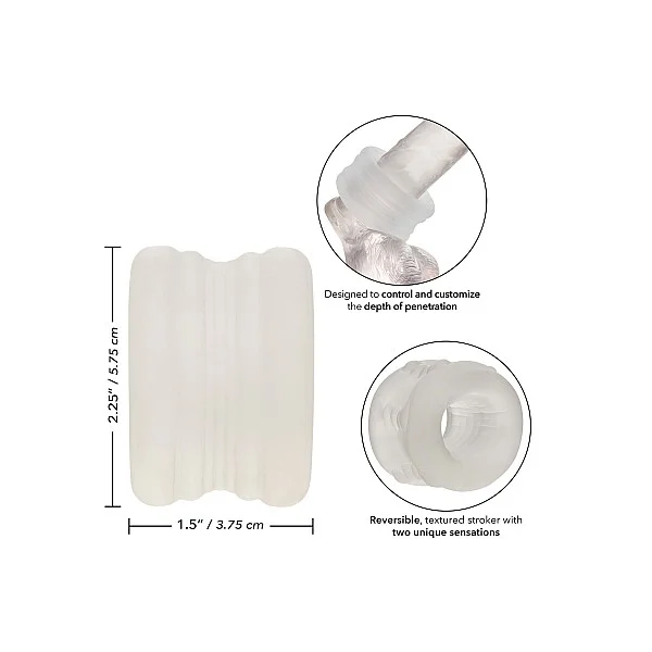 Boundless Bumper-Stroker Ring - Transparant van het merk Boundless - Sleeve Masturbators - online bestellen bij Masculum.nl. De discrete online seks-toys en erotisch heren ondergoed winkel voor gay & hetero mannen.