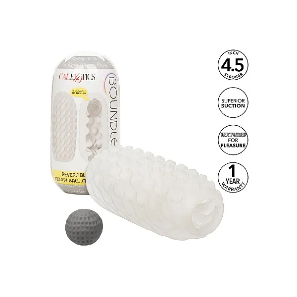 Boundless Squishy Ball Stroker - Grijs van het merk Boundless - Sleeve Masturbators - online kopen bij Masculum.nl. De discrete online seks-toys en erotisch heren ondergoed winkel voor gay & hetero mannen.