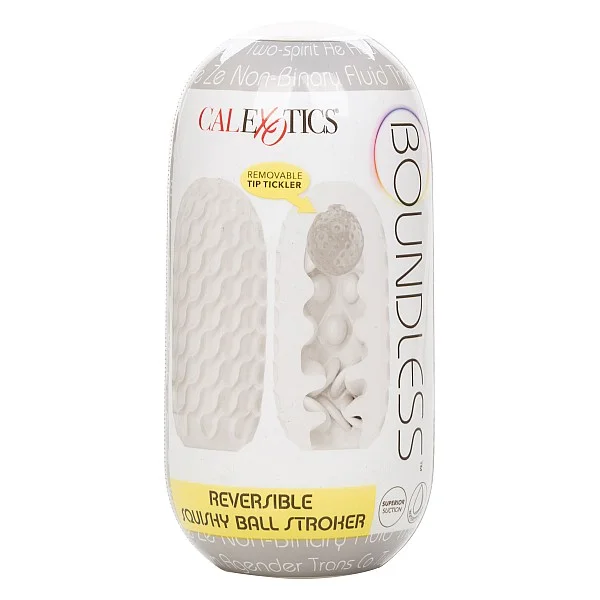 Boundless Squishy Ball Stroker - Grijs van het merk Boundless - Sleeve Masturbators - online kopen bij Masculum.nl. De discrete online seks-toys en erotisch heren ondergoed winkel voor gay & hetero mannen.