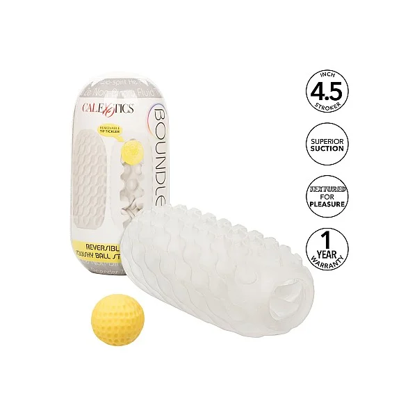 Boundless Squishy Ball Stroker - Geel van het merk Boundless - Sleeve Masturbators - online bestellen bij Masculum.nl. De discrete online seks-toys en erotisch heren ondergoed winkel voor gay & hetero mannen.