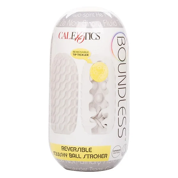 Boundless Squishy Ball Stroker - Geel van het merk Boundless - Sleeve Masturbators - online bestellen bij Masculum.nl. De discrete online seks-toys en erotisch heren ondergoed winkel voor gay & hetero mannen.