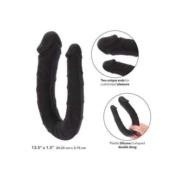 Boundless AC/DC Dong - Zwart van het merk Boundless - Dubbele Dildo - online kopen bij Masculum.nl. De discrete online seks-toys en erotisch heren ondergoed winkel voor gay & hetero mannen.