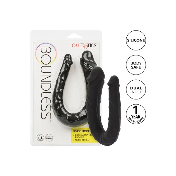 Boundless AC/DC Dong - Zwart van het merk Boundless - Dubbele Dildo - online kopen bij Masculum.nl. De discrete online seks-toys en erotisch heren ondergoed winkel voor gay & hetero mannen.