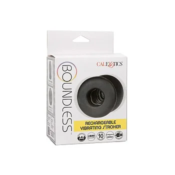 Boundless Rechargeable Vibrating Stroker - Zwart