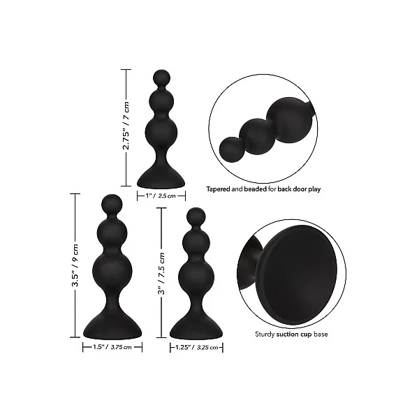 Silicone Beaded Anal Kit - Zwart van het merk Anal - Anale Kralen - online bestellen bij Masculum.nl. De discrete online seks-toys en erotisch heren ondergoed winkel voor gay & hetero mannen.
