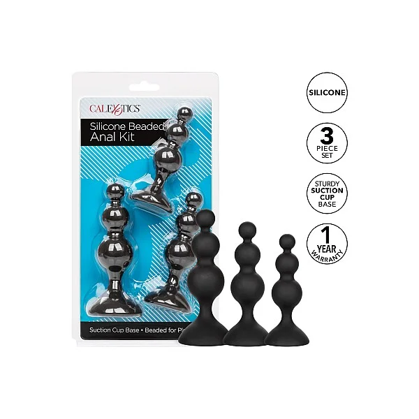 Silicone Beaded Anal Kit - Zwart van het merk Anal - Anale Kralen - online bestellen bij Masculum.nl. De discrete online seks-toys en erotisch heren ondergoed winkel voor gay & hetero mannen.