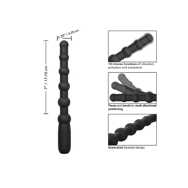 Rechargeable X-10 Beads - Zwart van het merk Anal - Anale Kralen - online bestellen bij Masculum.nl. De discrete online seks-toys en erotisch heren ondergoed winkel voor gay & hetero mannen.