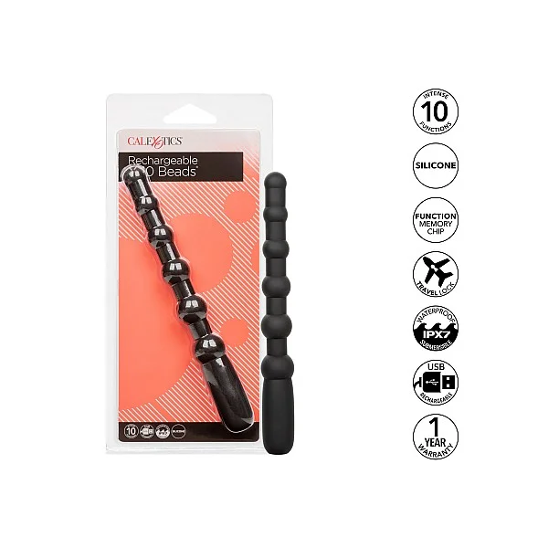 Rechargeable X-10 Beads - Zwart van het merk Anal - Anale Kralen - online bestellen bij Masculum.nl. De discrete online seks-toys en erotisch heren ondergoed winkel voor gay & hetero mannen.