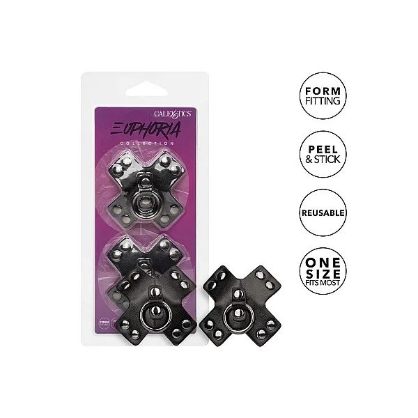 O-Ring Pasties - Zwart van het merk Euphoria - Tepelklemmen - online kopen bij Masculum.nl. De discrete online seks-toys en erotisch heren ondergoed winkel voor gay & hetero mannen.