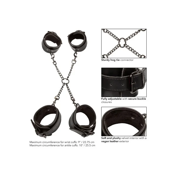 Euphoria Collection Hog Tie - Zwart van het merk Euphoria - Leren Boeien - online kopen bij Masculum.nl. De discrete online seks-toys en erotisch heren ondergoed winkel voor gay & hetero mannen.