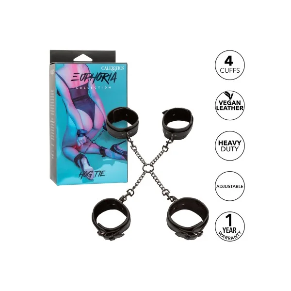 Euphoria Collection Hog Tie - Zwart van het merk Euphoria - Leren Boeien - online kopen bij Masculum.nl. De discrete online seks-toys en erotisch heren ondergoed winkel voor gay & hetero mannen.