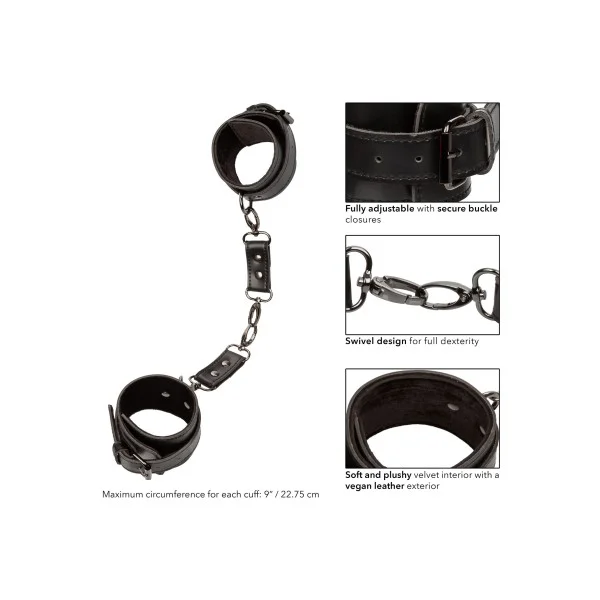Euphoria Collection Handboeien - Zwart van het merk Euphoria - Leren Boeien - online kopen bij Masculum.nl. De discrete online seks-toys en erotisch heren ondergoed winkel voor gay & hetero mannen.
