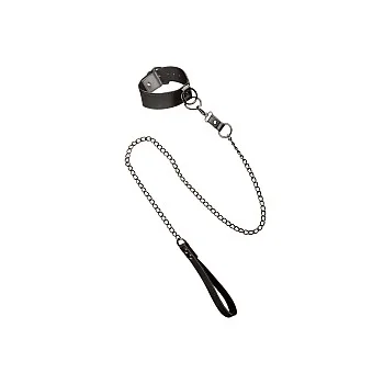 Euphoria Collection Halsband met Kettinglijn - Zwart