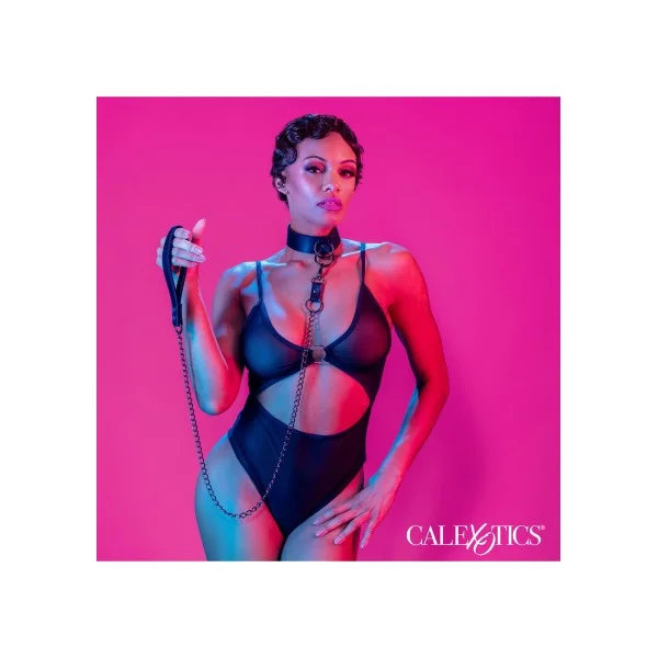 Euphoria Collection Halsband met Kettinglijn - Zwart van het merk Euphoria - BDSM Collars - online bestellen bij Masculum.nl. De discrete online seks-toys en erotisch heren ondergoed winkel voor gay & hetero mannen.