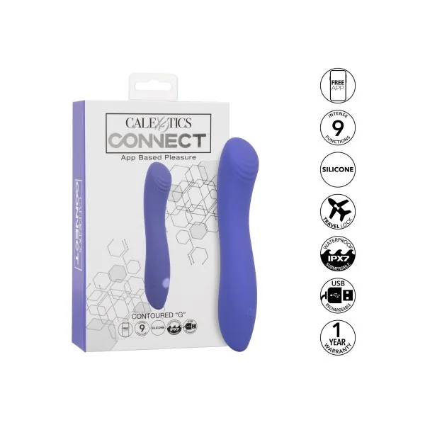 Connect Contoured 'G' - Paars van het merk Connect - Remote Control Vibrators - online kopen bij Masculum.nl. De discrete online seks-toys en erotisch heren ondergoed winkel voor gay & hetero mannen.