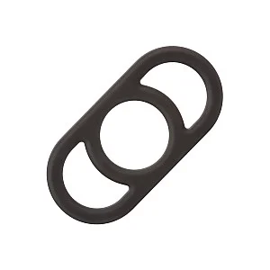 Alpha Liquid Silicone Commander Ring - Zwart
