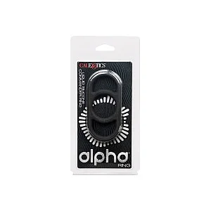 Alpha Liquid Silicone Commander Ring - Zwart