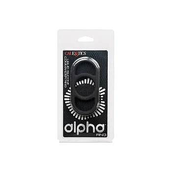 Alpha Liquid Silicone Commander Ring - Zwart