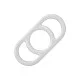 Alpha Liquid Silicone Commander Ring - Wit van het merk Alpha - Accessoires - online kopen bij Masculum.nl. De discrete online seks-toys en erotisch heren ondergoed winkel voor gay & hetero mannen.