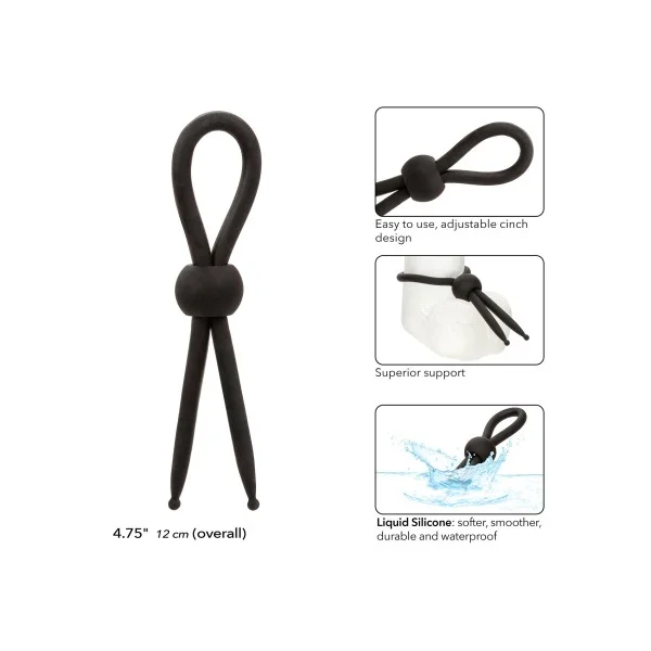 Alpha Liquid Silicone Lasso - Zwart van het merk Alpha - Siliconen Cockringen - online kopen bij Masculum.nl. De discrete online seks-toys en erotisch heren ondergoed winkel voor gay & hetero mannen.