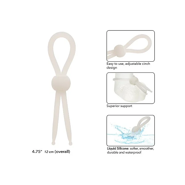 Alpha Liquid Silicone Lasso - Wit van het merk Alpha - Siliconen Cockringen - online bestellen bij Masculum.nl. De discrete online seks-toys en erotisch heren ondergoed winkel voor gay & hetero mannen.