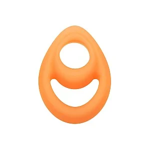 Alpha Glow-In-The-Dark Liquid Silicone Teardrop Ring