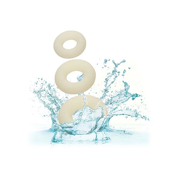 Alpha Glow-In-The-Dark Liquid Silicone 3 Ring Set van het merk Alpha - Siliconen Cockringen - online kopen bij Masculum.nl. De discrete online seks-toys en erotisch heren ondergoed winkel voor gay & hetero mannen.
