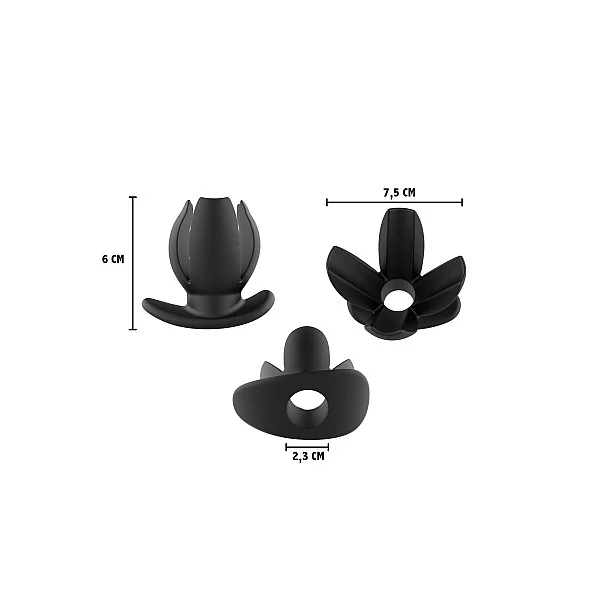 Spreader 4-Way Plug - Zwart van het merk Extreme - Holle Buttplugs - online kopen bij Masculum.nl. De discrete online seks-toys en erotisch heren ondergoed winkel voor gay & hetero mannen.