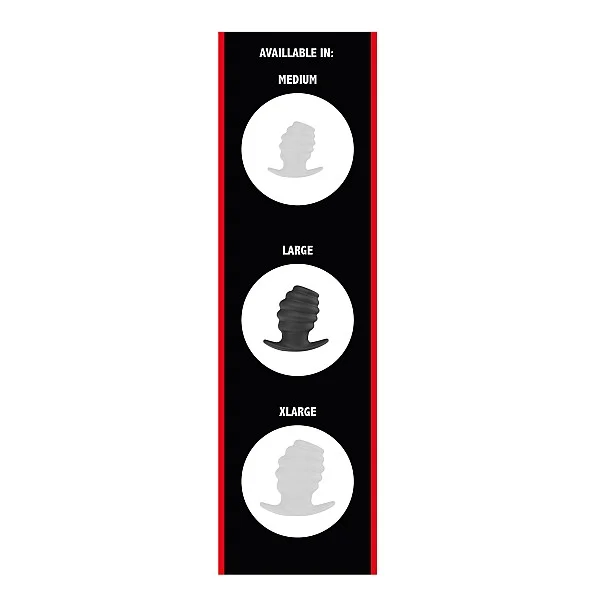 Invader Open Plug Large - Zwart van het merk Extreme - Holle Buttplugs - online bestellen bij Masculum.nl. De discrete online seks-toys en erotisch heren ondergoed winkel voor gay & hetero mannen.