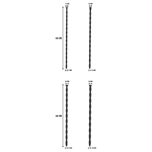 Penis Dilator Set Large 4 pcs - Zwart van het merk Extreme - Penis Plugs - online kopen bij Masculum.nl. De discrete online seks-toys en erotisch heren ondergoed winkel voor gay & hetero mannen.